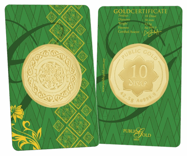 10 DINAR 42.5G 999
