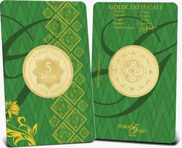 5 DINAR 21.25G 999