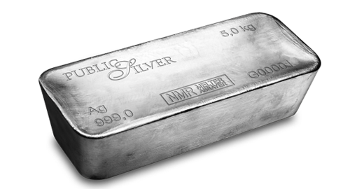 SILVER BULLION BAR 5000G 999