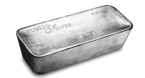 SILVER BULLION BAR 5000G 999