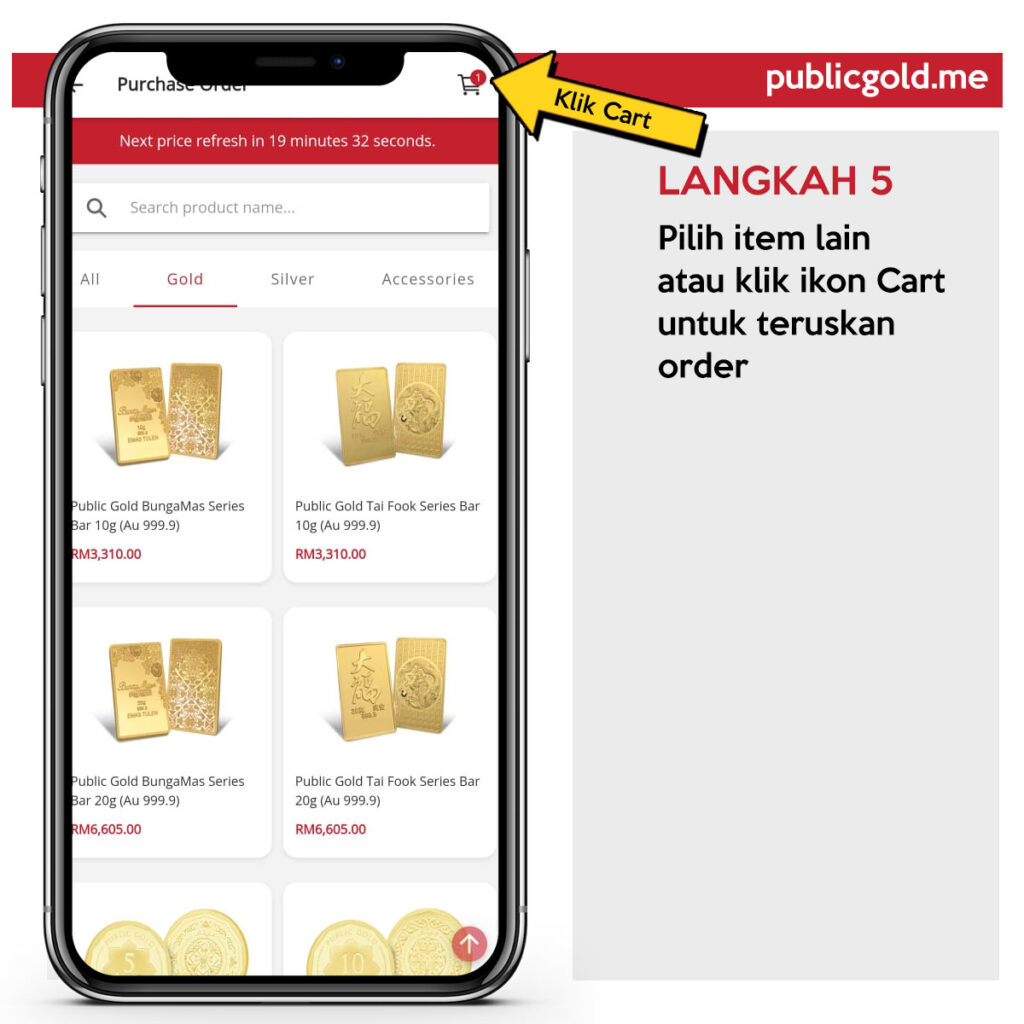 emas fizikal public gold