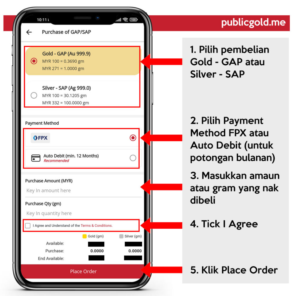 emas gap public gold